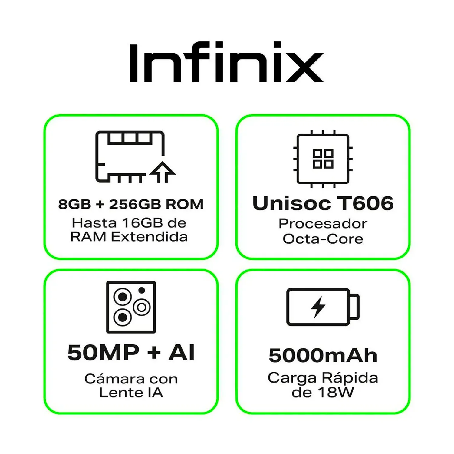 Celular INFINIX 40i 16GB/256GB Green